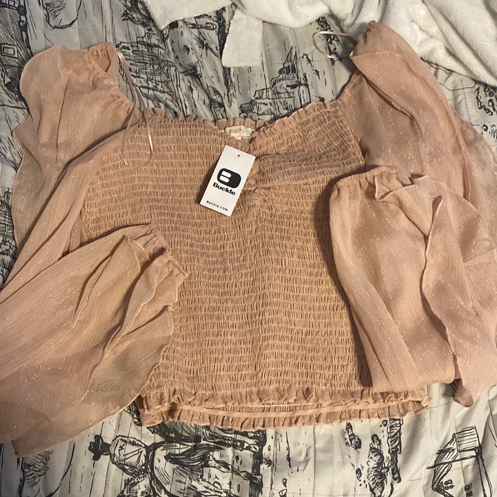 Pink Buckle Top